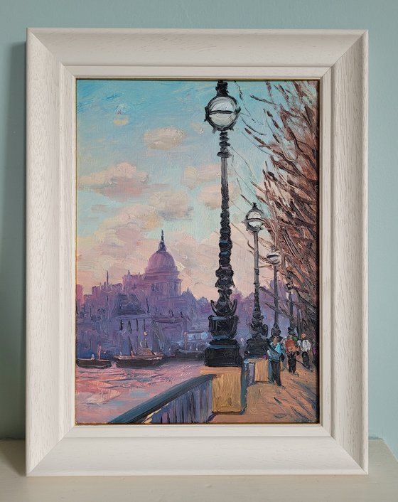 London sunset from Southbank
