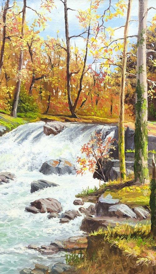 Golden Falls by Arayik Muradyan