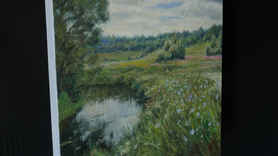 Floral Fields - summer landscape painting