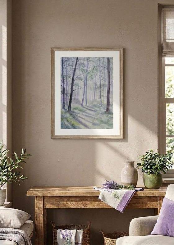 Morning Light Through the Forest