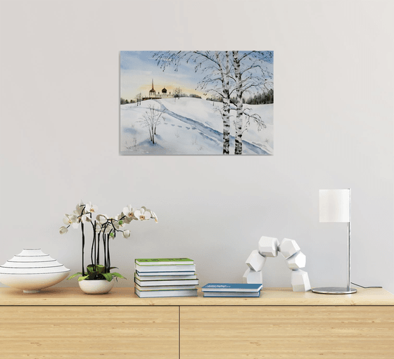 Winter Countryside landscape