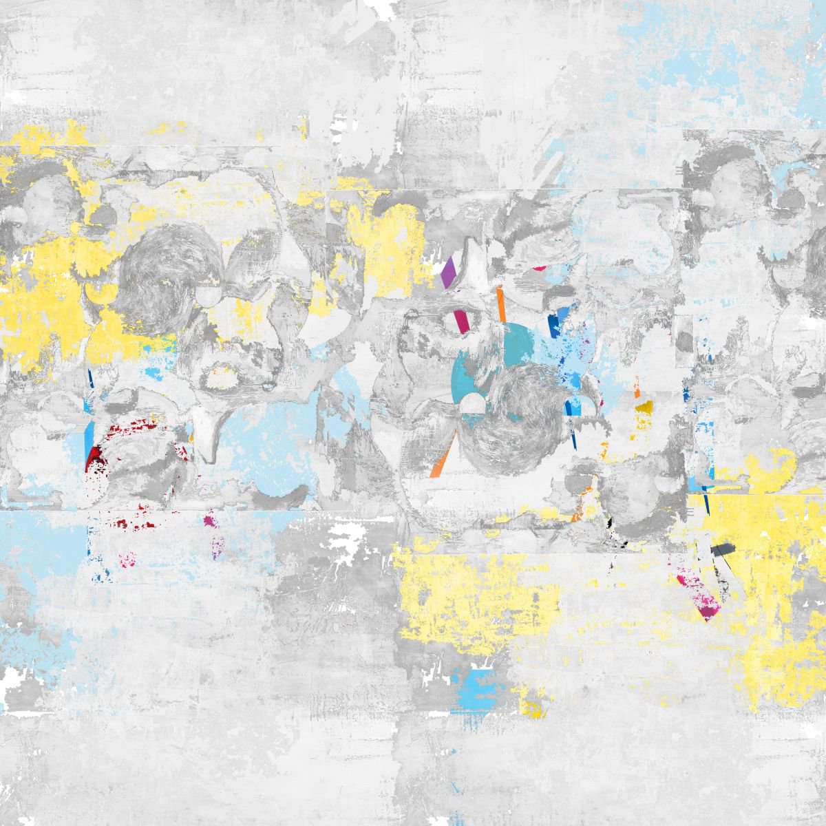 Abstract Landscape Limited Edition Print By The Most Active, 20 X 20", Day Break, Original Artwork