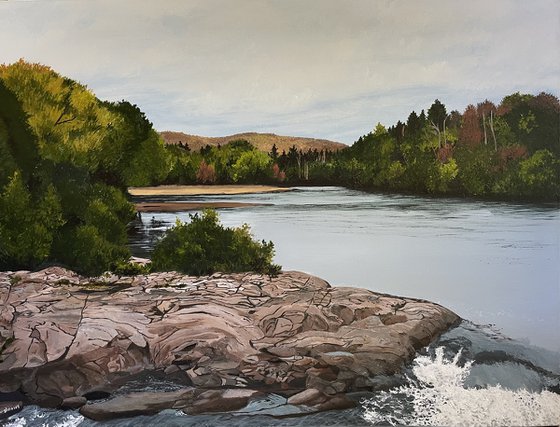 Waterfalls in Brébeuf, Quebec