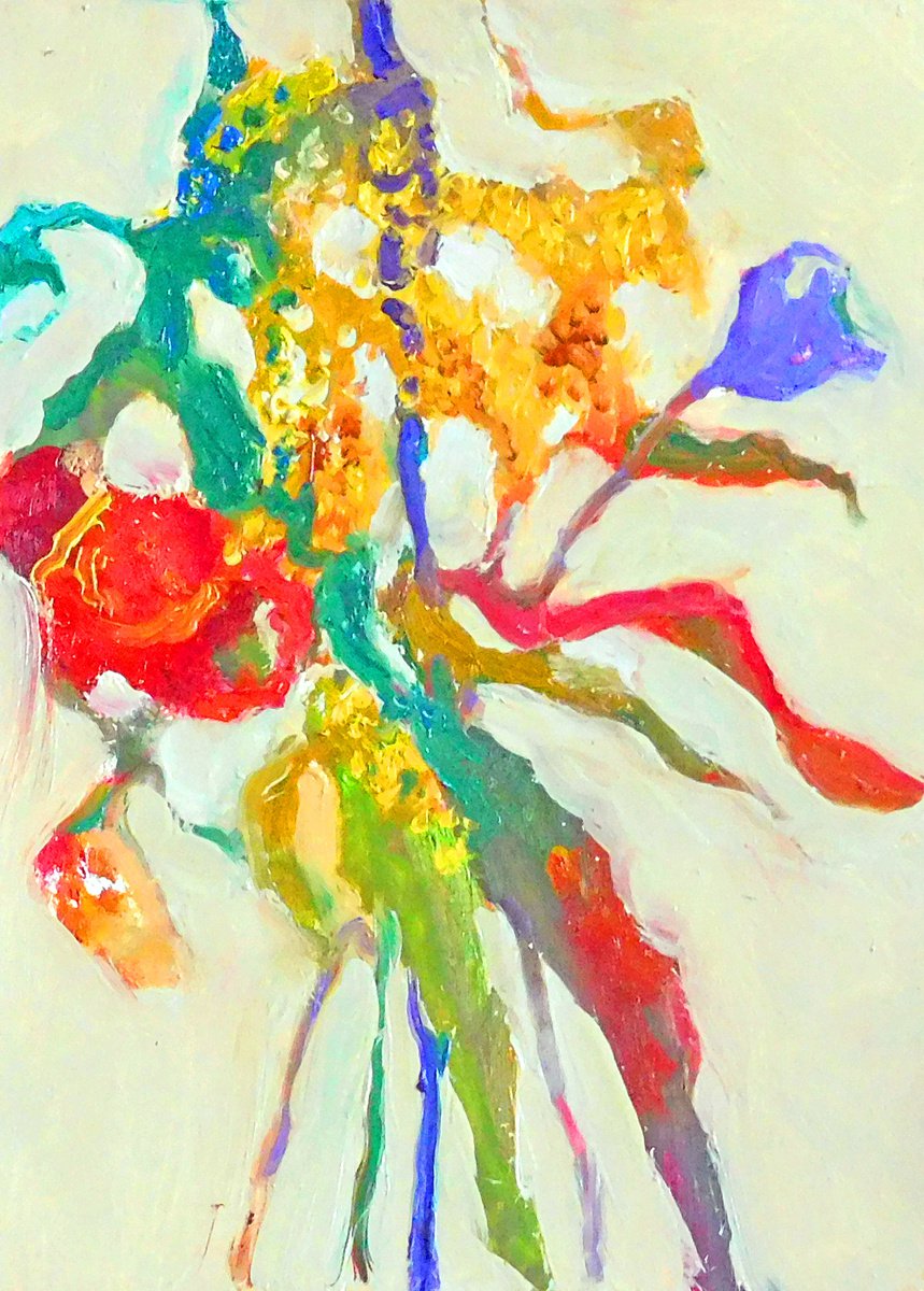 Dramatic Dried Flower Rendering No. 1 by Ann Cameron McDonald