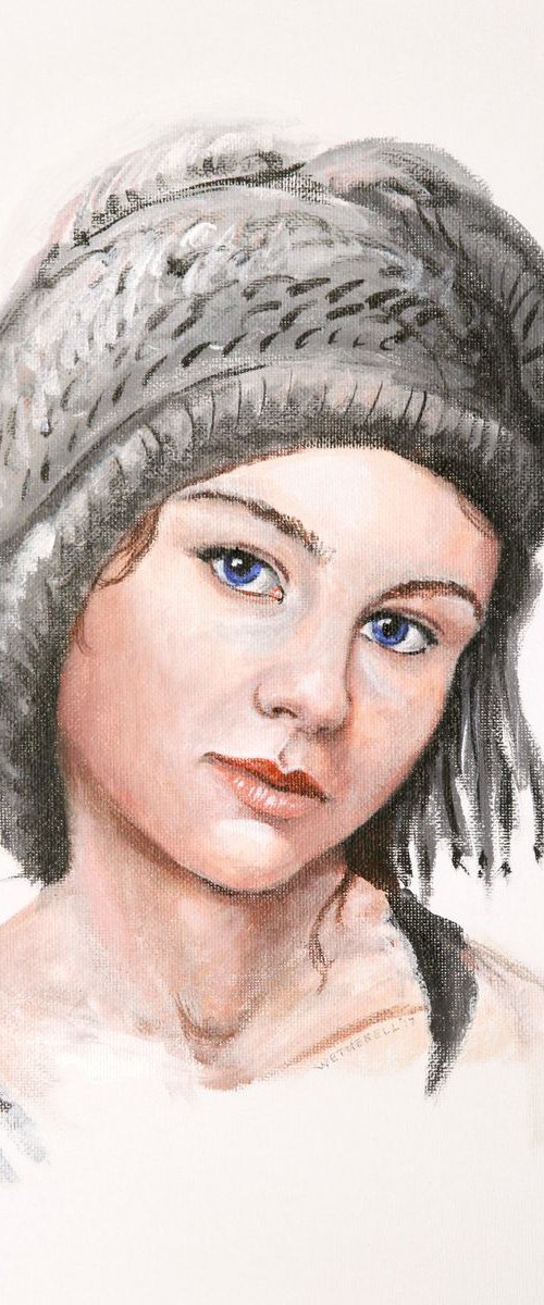 Girl in a Scarf by Tim Wetherell