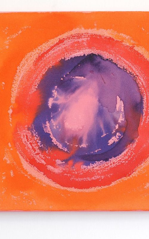 Orange abstract by Ewa Dabkiewicz