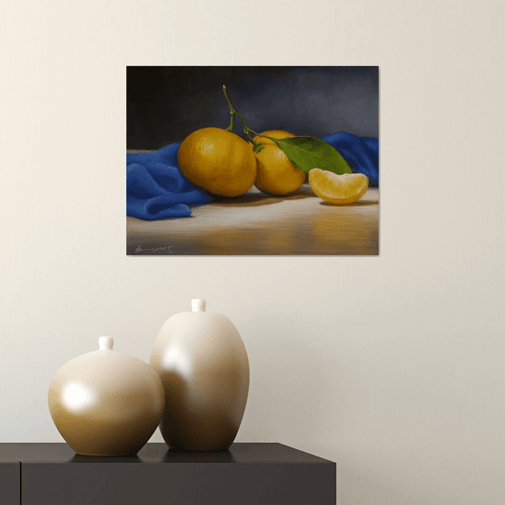 "Still life with tangerines"