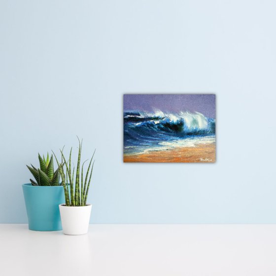 Sea waves landscape