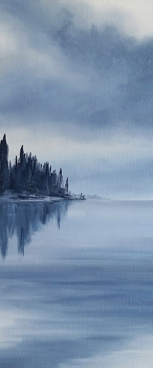 Landscape with  Lake - Into the Stillness by Katrina Case