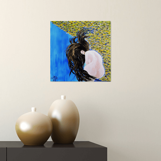 A DAY WITH KLIMT  FREE SHIPPING  READY TO HANG - PAINTING EXCLUSIVE ARTFINDER