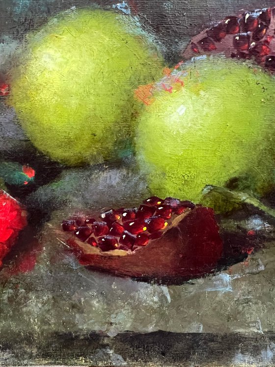 Apple Chili Pomegranate Fruit