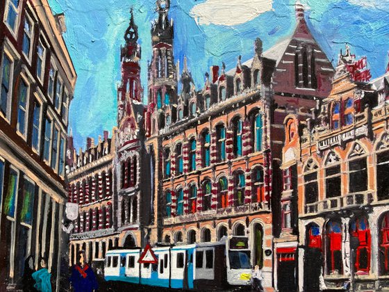 Gothic Buildings In Amsterdam