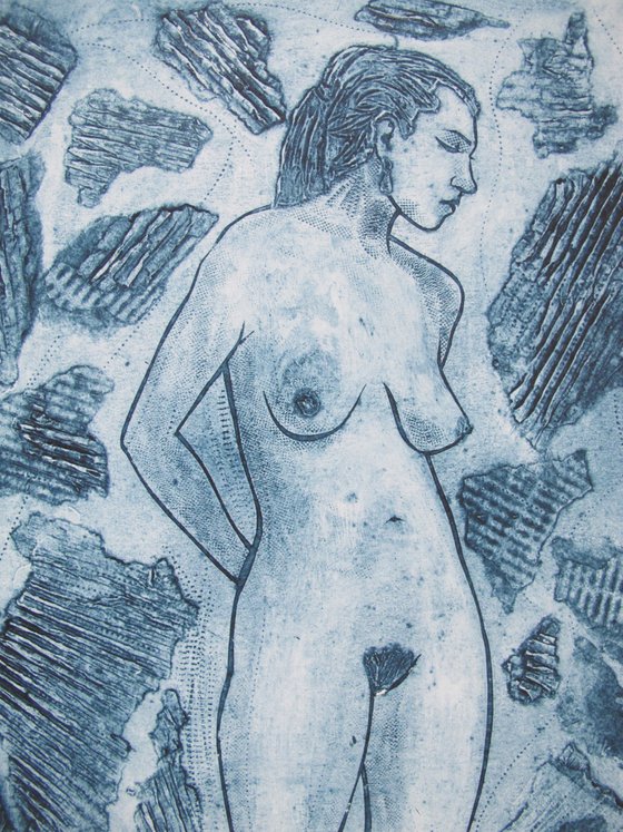 Standing female nude