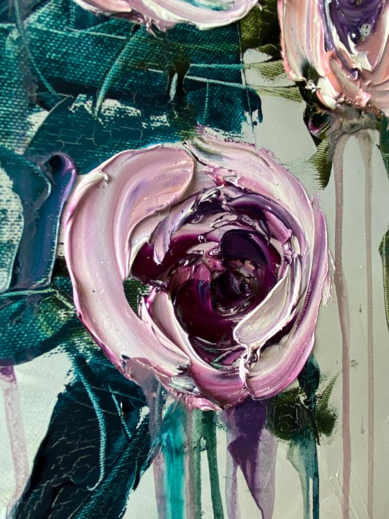 Flowing Dusty Roses I