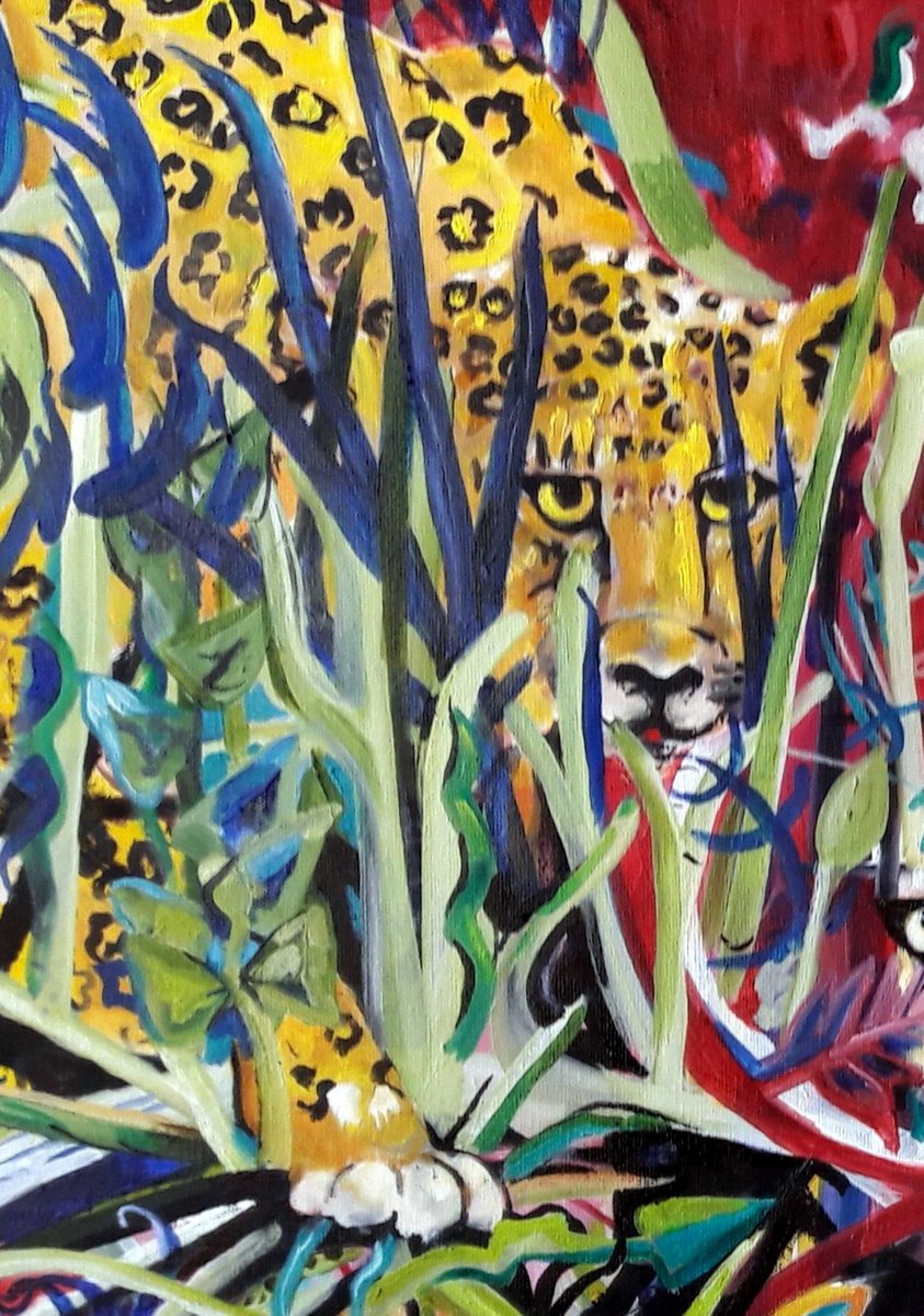 Landscape Oil Painting By Chris Walker, 28 X 20, Scary Damsel, Original Artwork