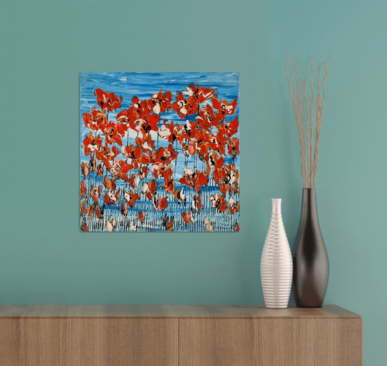 Poppies On Blue Sky 4