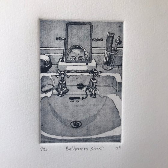 Bathroom sink.