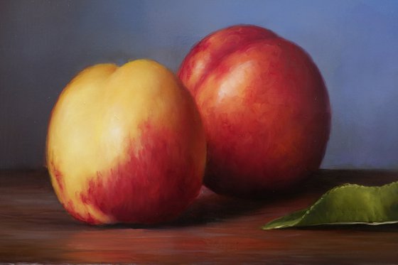 "Still life with peaches"