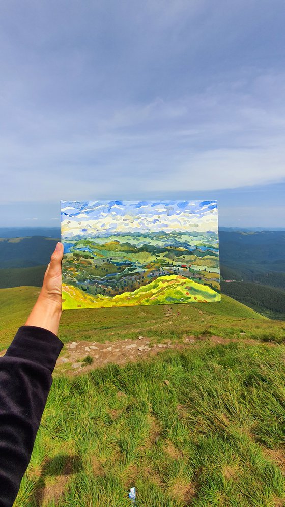 View from Hoverla Mountain