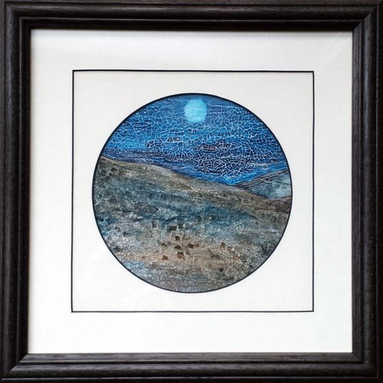 Under A Blue Moon, miniature abstract