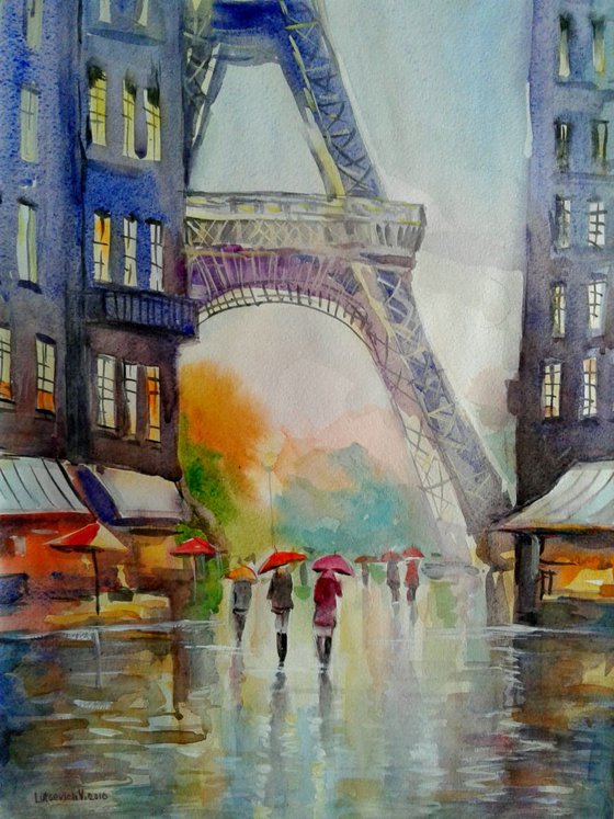 Rainy Paris. city sketches-1