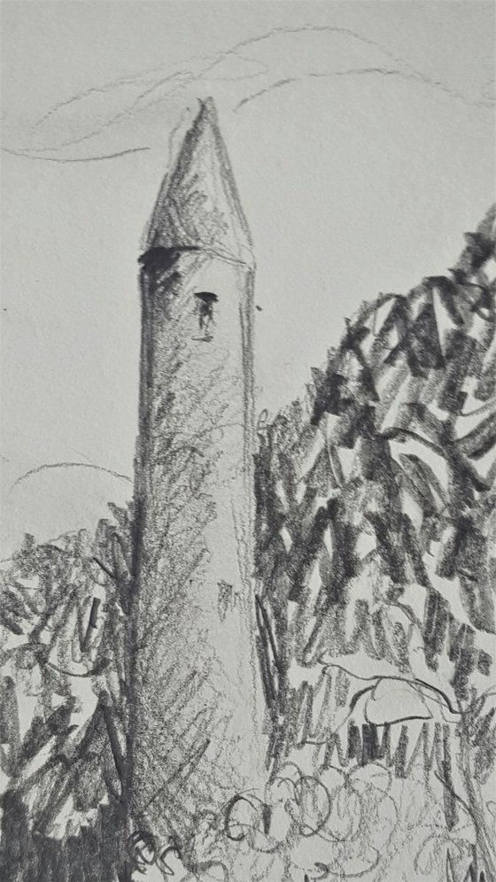 Round Tower Glendalough Co.Wicklow Ireland - FREE DELIVERY