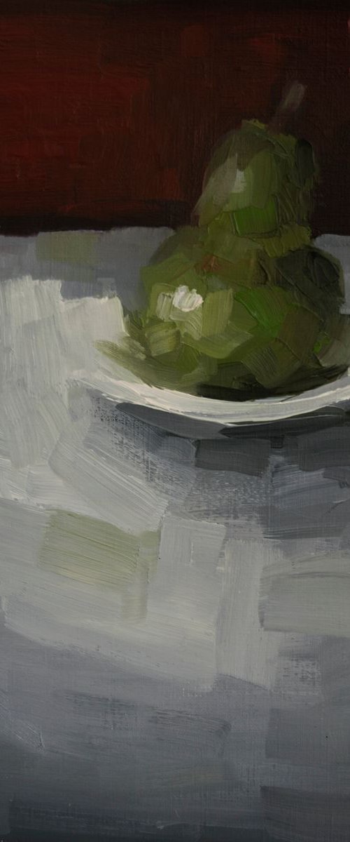 Pear with plate No2 by Damien Venditti