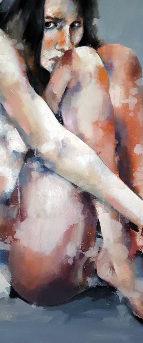 10-7-18 crouching figure by Thomas Donaldson