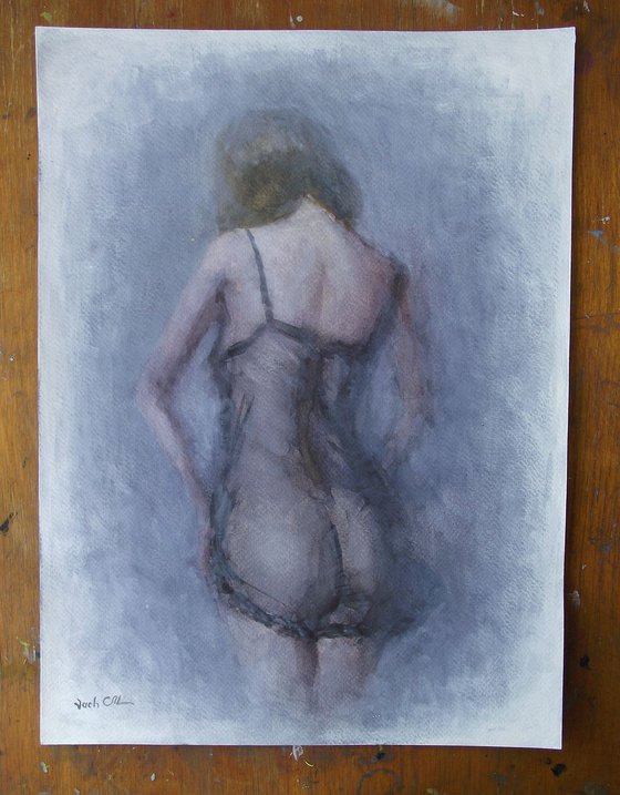 Dressing woman