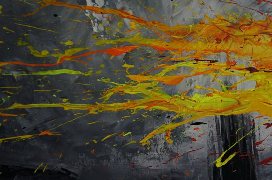 Twisting Fire VII (Spirits Of Skies 150193) - 150 x 100 cm - XXL (60 x 40 inches)