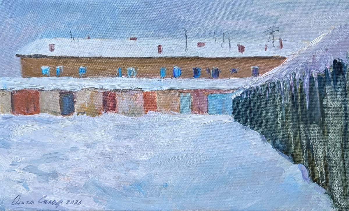 Townyard Doors By Olga Samar, 14 X 8, Artwork For Sale On Artfinder