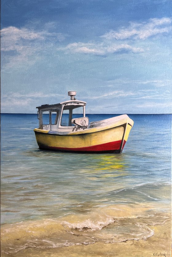 Ship on the shore