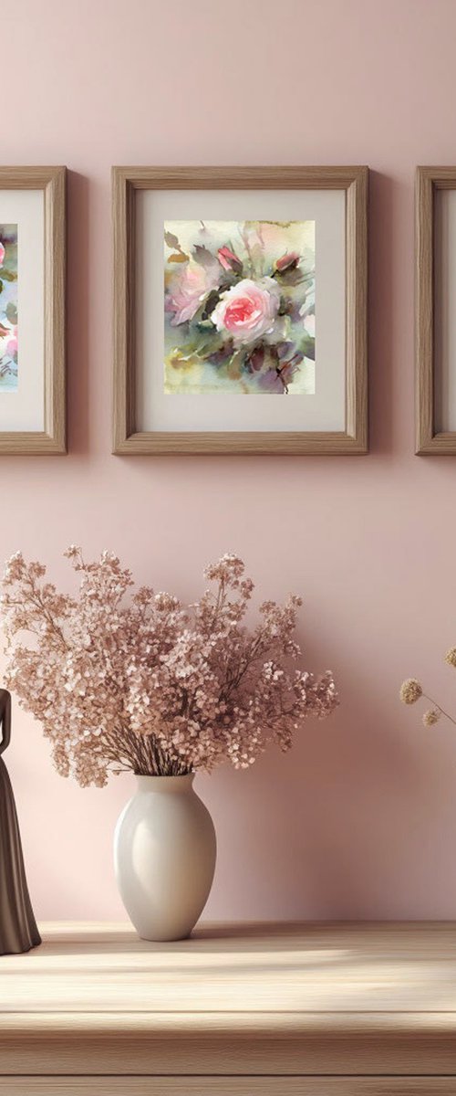 Triptych / roses set by Yulia Evsyukova