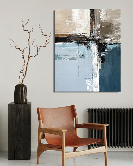 Ochre Divide in Blue and Stone