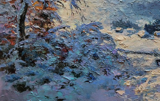 In the winter mountains