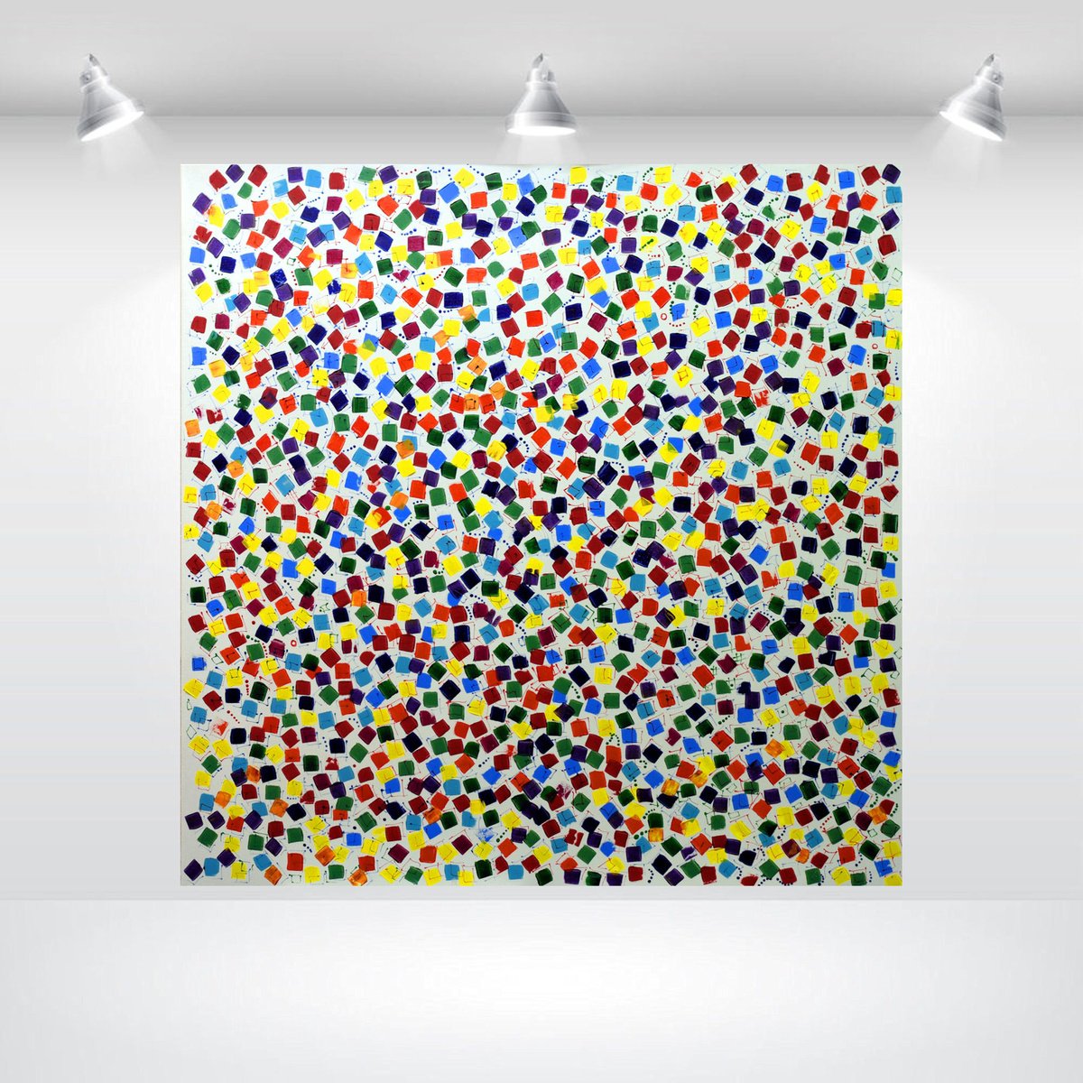  Pixel Burst By Edelgard Schroer, 47 X 47, Artwork For Sale On Artfinder