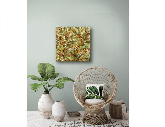 Ever Together - Green Gold Abstract