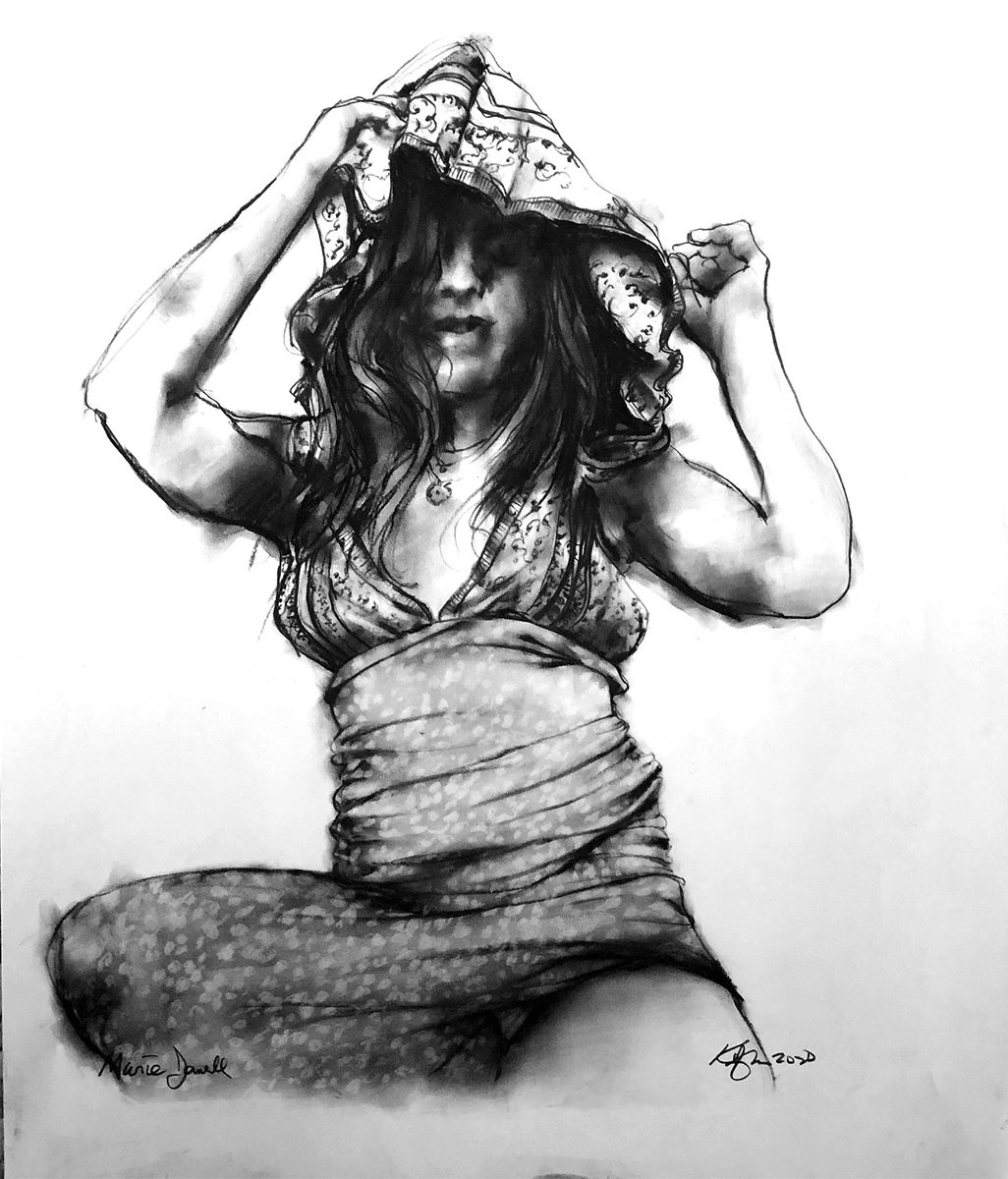 Photorealistic Pastel Drawing , Marie Janell By David Kofton, 22 X 28, Artwork For Sale On Artfinder