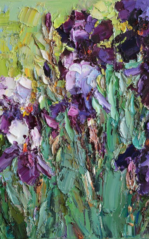 Blooming Irises by Anastasiia Valiulina