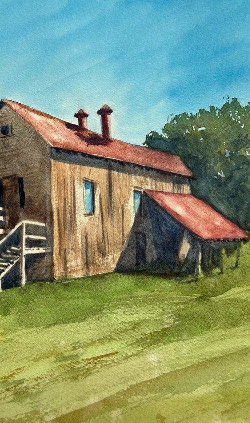 The old cotton gin by Krystyna Szczepanowski