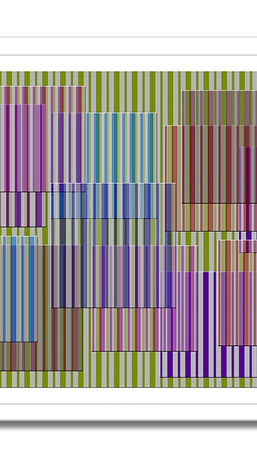 Downtown – Original Printmaking on Paper by Gardani Art