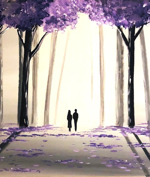Purple Tree Walk 2 by Aisha Haider
