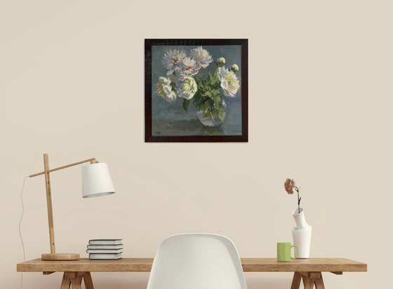 Peonies on a summer evening