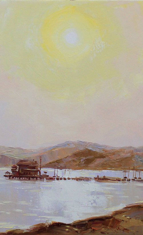 White sun of Eilat by Alisa Onipchenko-Cherniakovska