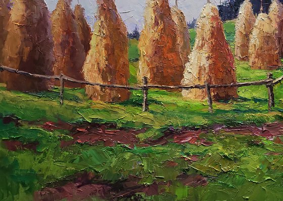 Haystacks in the Mountains