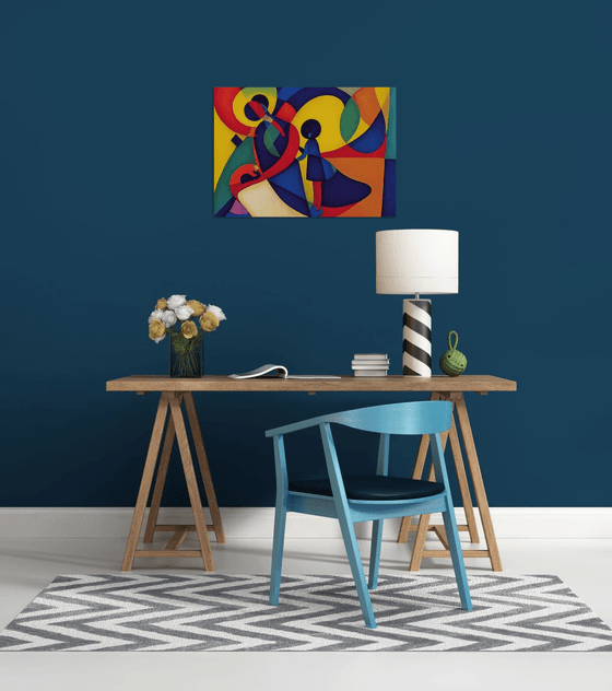 Newborn (inspired by Kandinsky) |  27,6"x19,7" (70x50 cm)