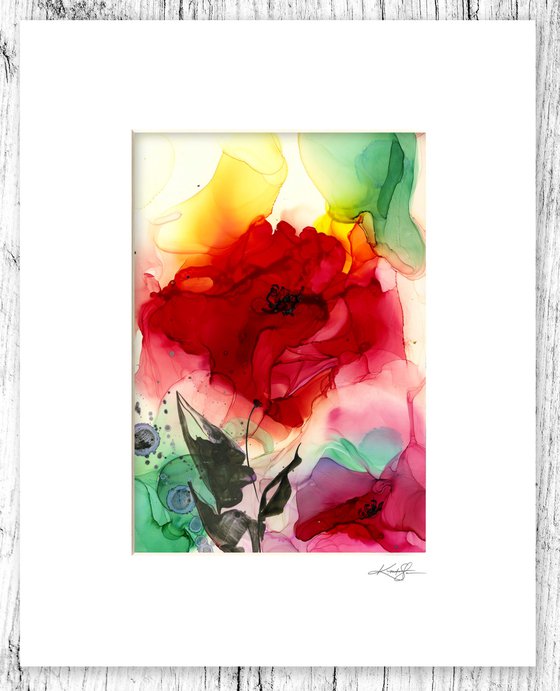 Flower Zen 17 - Floral Abstract Painting by Kathy Morton Stanion