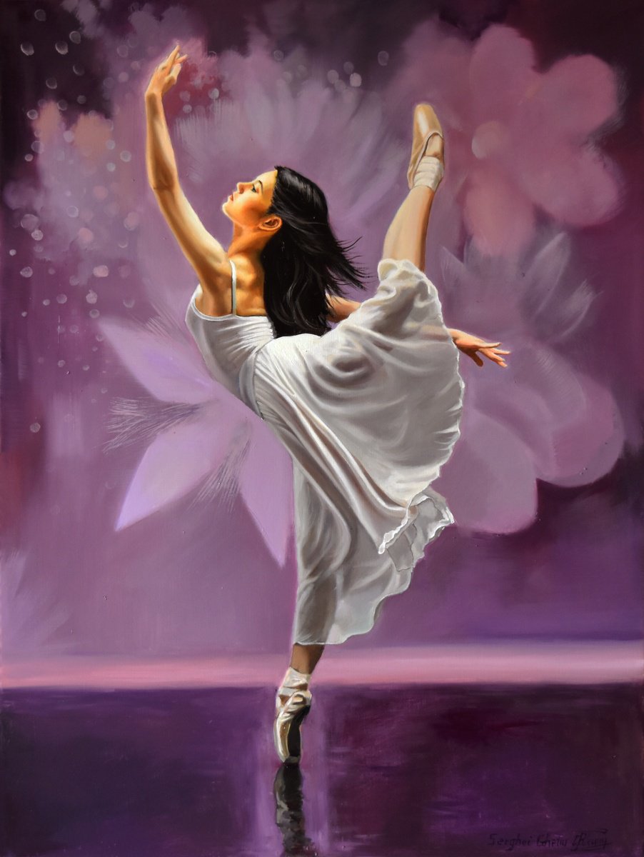 Photorealistic Oil Painting , The Ballet Fairy By Serghei Ghetiu, 24 X 31, Artwork For Sale On Artfinder