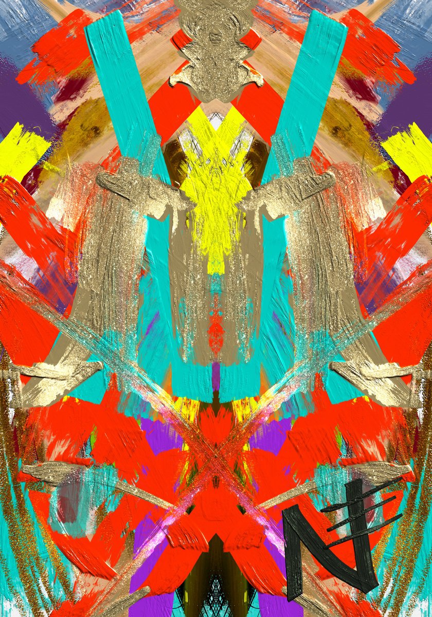  Ga#236 Red Time By Mattia Paoli, 28 X 39, Artwork For Sale On Artfinder