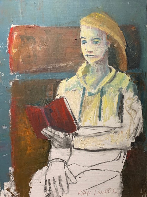 Woman Sitting Reading